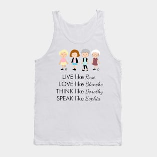 The Golden Girls Sitcom TV Rose Blanche Dorothy Sophia Tank Top